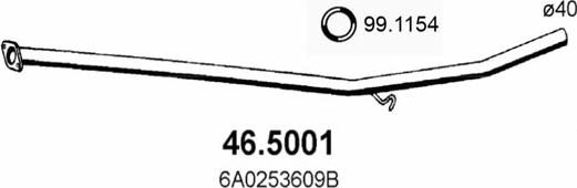 ASSO 46.5001 - Izplūdes caurule autodraugiem.lv