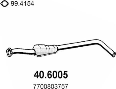 ASSO 40.6005 - Vidējais izpl. gāzu trokšņa slāpētājs autodraugiem.lv