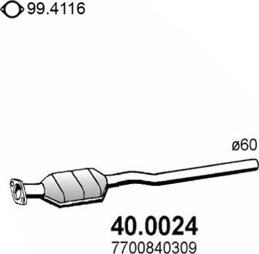 ASSO 40.0024 - Katalizators autodraugiem.lv