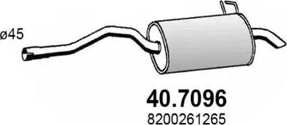 ASSO 40.7096 - Izplūdes gāzu trokšņa slāpētājs (pēdējais) autodraugiem.lv
