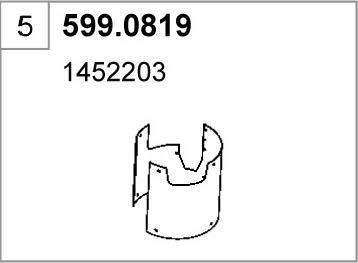 ASSO 599.0819 - Montāžas komplekts, Trokšņa slāpētājs autodraugiem.lv