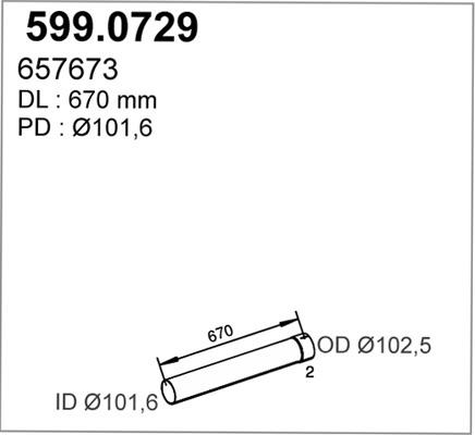 ASSO 599.0729 - Montāžas komplekts, Trokšņa slāpētājs autodraugiem.lv