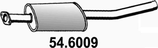 ASSO 54.6009 - Vidējais izpl. gāzu trokšņa slāpētājs autodraugiem.lv