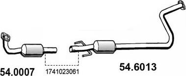 ASSO 54.6013 - Vidējais izpl. gāzu trokšņa slāpētājs autodraugiem.lv