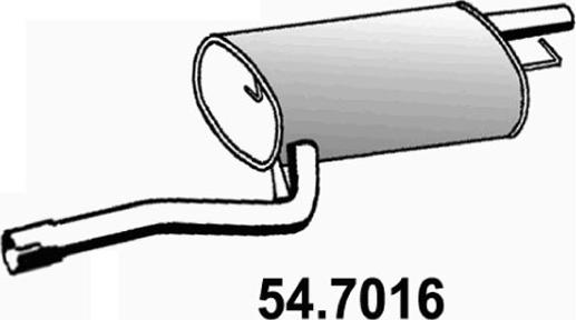 ASSO 54.7016 - Izplūdes gāzu trokšņa slāpētājs (pēdējais) autodraugiem.lv