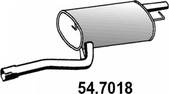 ASSO 54.7018 - Izplūdes gāzu trokšņa slāpētājs (pēdējais) autodraugiem.lv