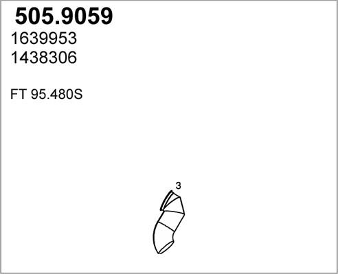 ASSO 505.9059 - Izplūdes caurule autodraugiem.lv