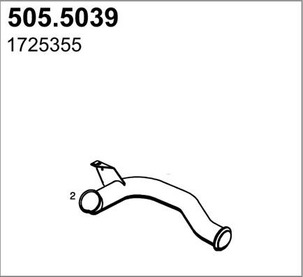 ASSO 505.5039 - Izplūdes caurule autodraugiem.lv