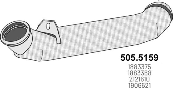 ASSO 505.5159 - Izplūdes caurule autodraugiem.lv