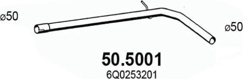 ASSO 50.5001 - Izplūdes caurule autodraugiem.lv