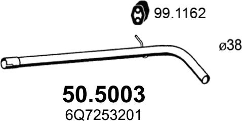 ASSO 50.5003 - Izplūdes caurule autodraugiem.lv