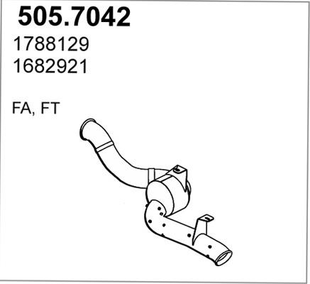 ASSO 505.7042 - Vidējais / Gala izpl. gāzu trokšņa slāpētājs autodraugiem.lv
