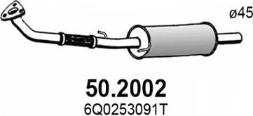 ASSO 50.2002 - Izplūdes gāzu priekšslāpētājs autodraugiem.lv