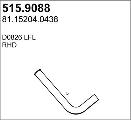 ASSO 515.9088 - Izplūdes caurule autodraugiem.lv