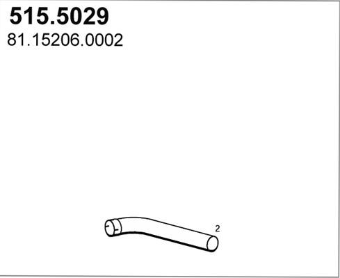ASSO 515.5029 - Izplūdes caurule autodraugiem.lv