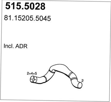 ASSO 515.5028 - Izplūdes caurule autodraugiem.lv