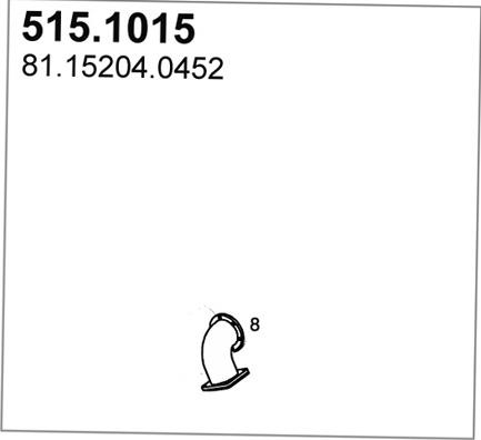 ASSO 515.1015 - Izplūdes caurule autodraugiem.lv