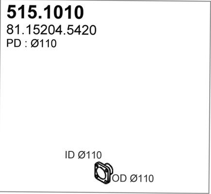 ASSO 515.1010 - Izplūdes caurule autodraugiem.lv