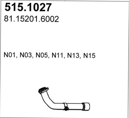 ASSO 515.1027 - Izplūdes caurule autodraugiem.lv