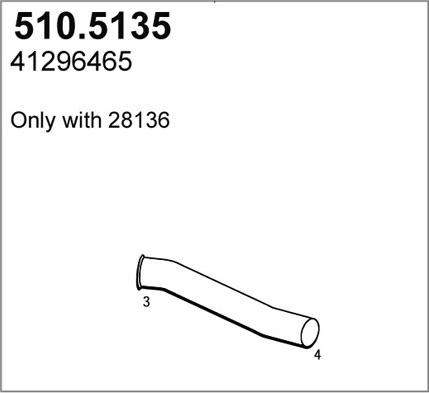 ASSO 510.5135 - Izplūdes caurule autodraugiem.lv