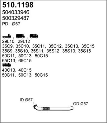 ASSO 510.1198 - Izplūdes caurule autodraugiem.lv