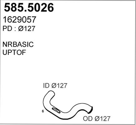 ASSO 585.5026 - Izplūdes caurule autodraugiem.lv