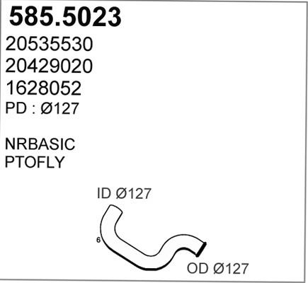 ASSO 585.5023 - Izplūdes caurule autodraugiem.lv