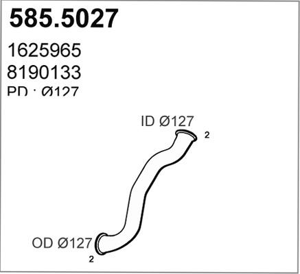 ASSO 585.5027 - Izplūdes caurule autodraugiem.lv