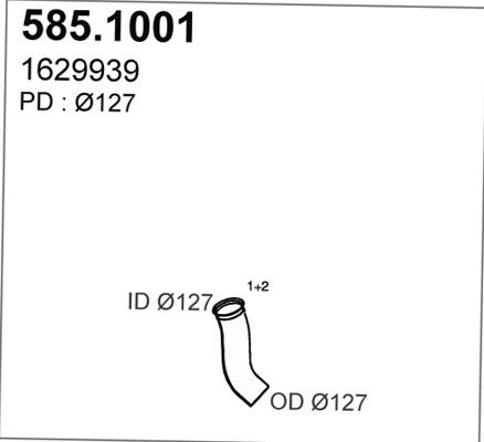 ASSO 585.1001 - Izplūdes caurule autodraugiem.lv