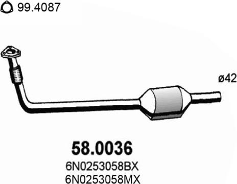 ASSO 58.0036 - Katalizators autodraugiem.lv