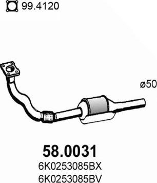 ASSO 58.0031 - Katalizators autodraugiem.lv