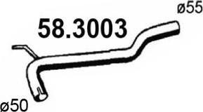 ASSO 58.3003 - Izplūdes caurule autodraugiem.lv