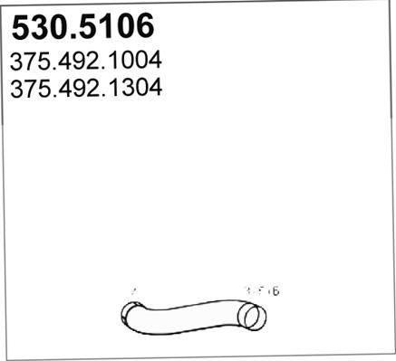 ASSO 530.5106 - Izplūdes caurule autodraugiem.lv