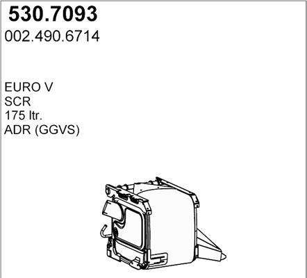 ASSO 530.7093 - Vidējais / Gala izpl. gāzu trokšņa slāpētājs autodraugiem.lv