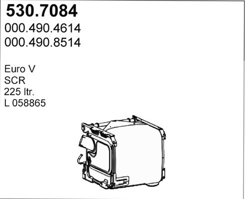 ASSO 530.7084 - Vidējais / Gala izpl. gāzu trokšņa slāpētājs autodraugiem.lv