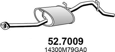 ASSO 52.7009 - Izplūdes gāzu trokšņa slāpētājs (pēdējais) autodraugiem.lv