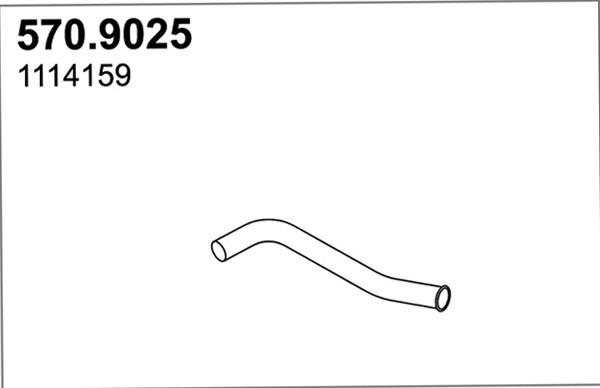 ASSO 570.9025 - Izplūdes caurule autodraugiem.lv