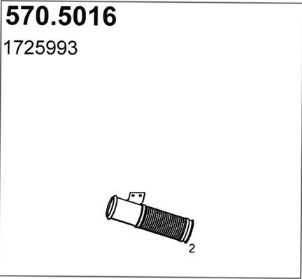 ASSO 570.5016 - Izplūdes caurule autodraugiem.lv