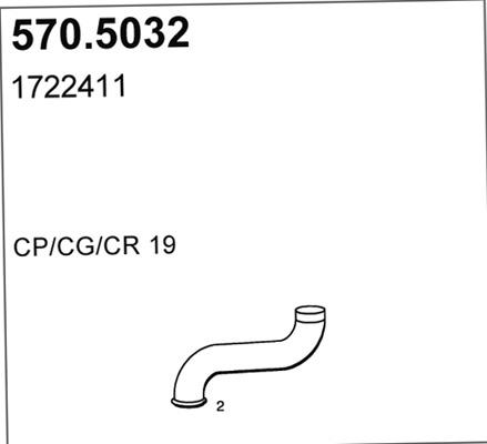 ASSO 570.5032 - Izplūdes caurule autodraugiem.lv