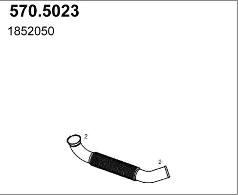 ASSO 570.5023 - Izplūdes caurule autodraugiem.lv