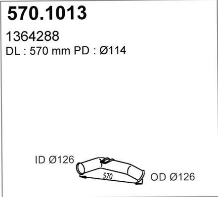 ASSO 570.1013 - Izplūdes caurule autodraugiem.lv