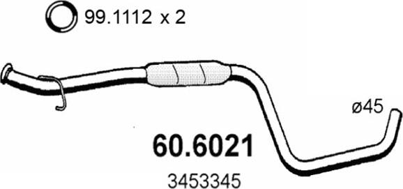 ASSO 60.6021 - Vidējais izpl. gāzu trokšņa slāpētājs autodraugiem.lv
