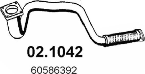 ASSO 02.1042 - Izplūdes caurule autodraugiem.lv