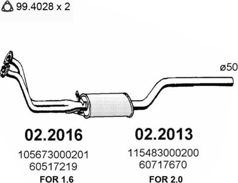 ASSO 02.2016 - Izplūdes gāzu priekšslāpētājs autodraugiem.lv