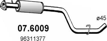 ASSO 07.6009 - Vidējais izpl. gāzu trokšņa slāpētājs autodraugiem.lv