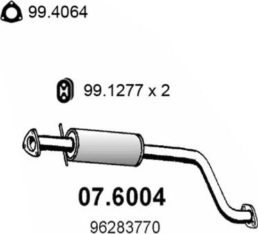 ASSO 07.6004 - Vidējais izpl. gāzu trokšņa slāpētājs autodraugiem.lv
