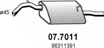 ASSO 07.7011 - Izplūdes gāzu trokšņa slāpētājs (pēdējais) autodraugiem.lv