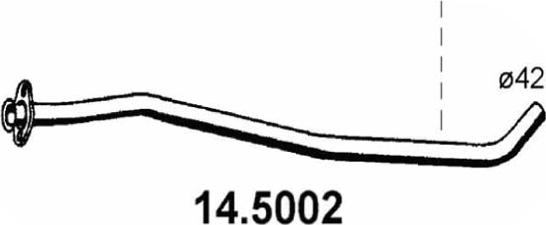 ASSO 14.5002 - Izplūdes caurule autodraugiem.lv