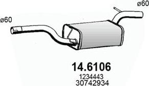 ASSO 14.6106 - Vidējais izpl. gāzu trokšņa slāpētājs autodraugiem.lv