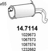 ASSO 14.7114 - Izplūdes gāzu trokšņa slāpētājs (pēdējais) autodraugiem.lv